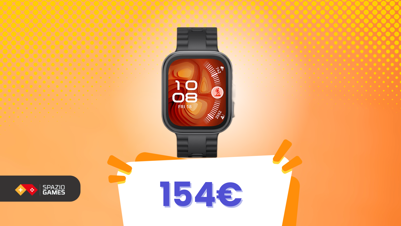 Offerta bomba Mediaworld: Huawei Watch Fit 4 Pro a 154€ senza IVA