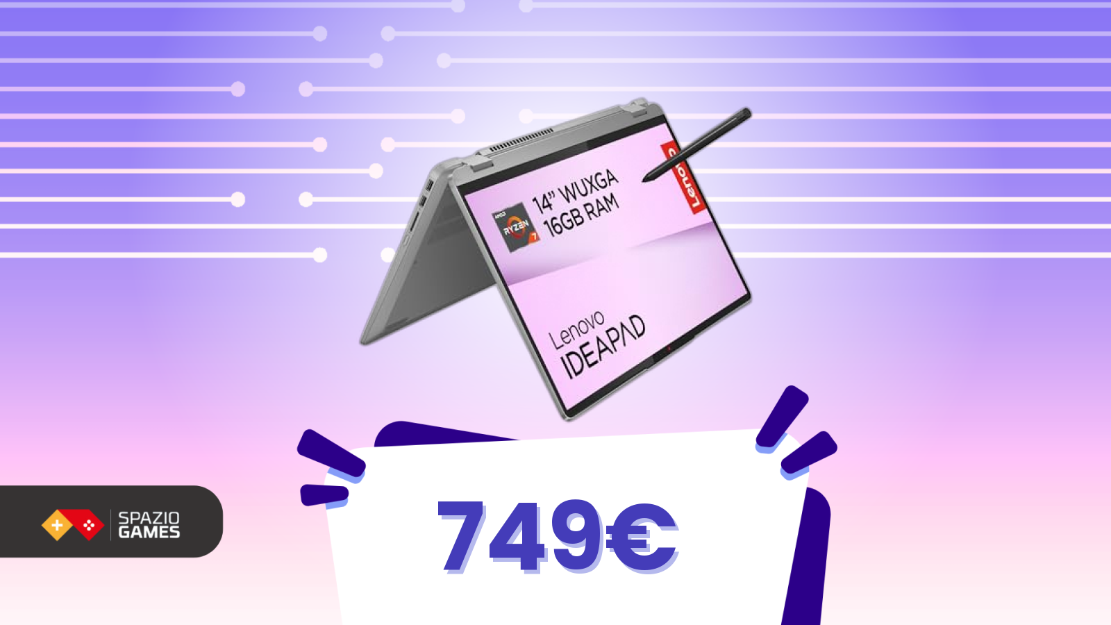 Disegna, scrivi, crea: il Lenovo convertibile con Pen è oggi al prezzo più basso