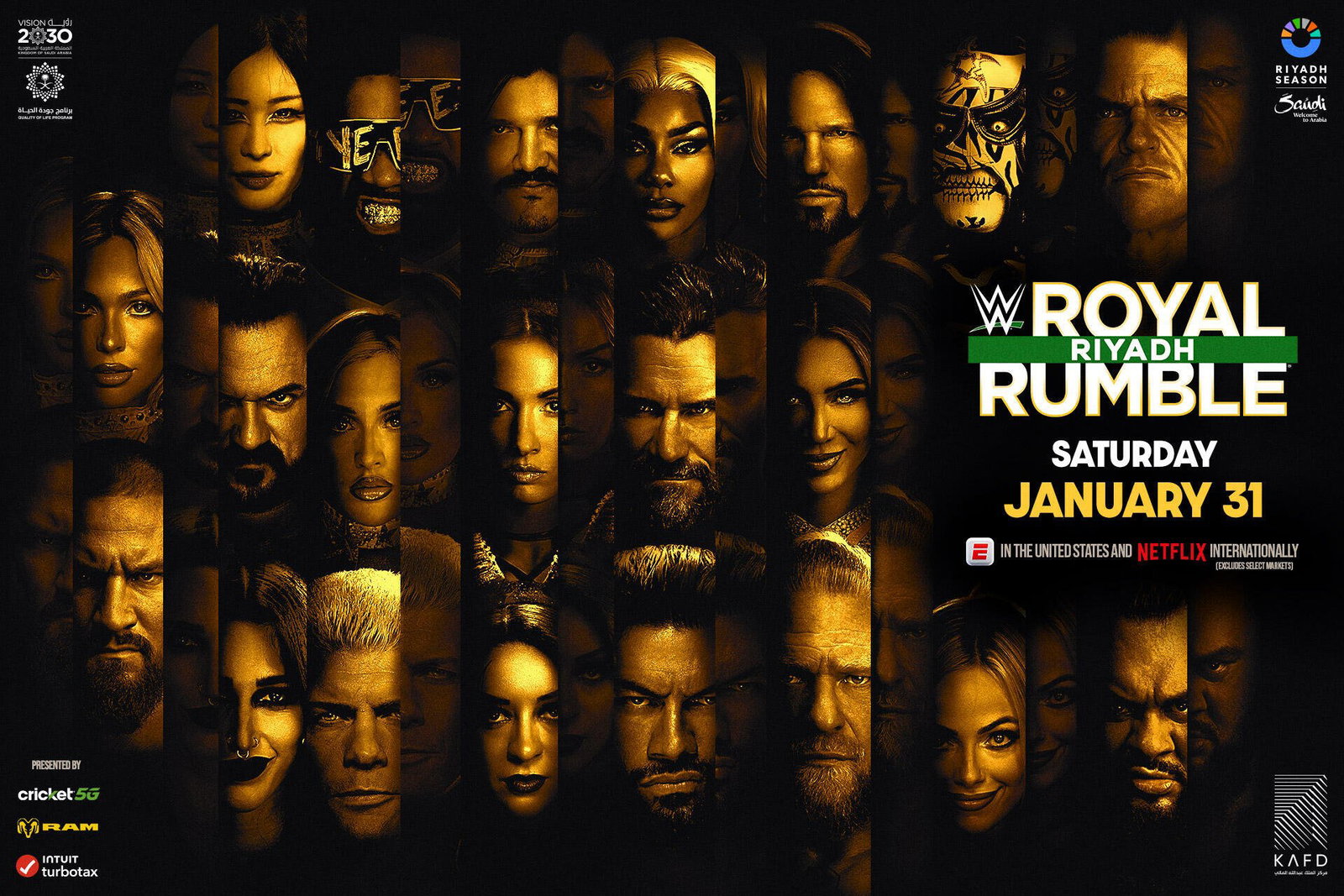 WWE Royal Rumble Ryadh: card e come vederlo in streaming