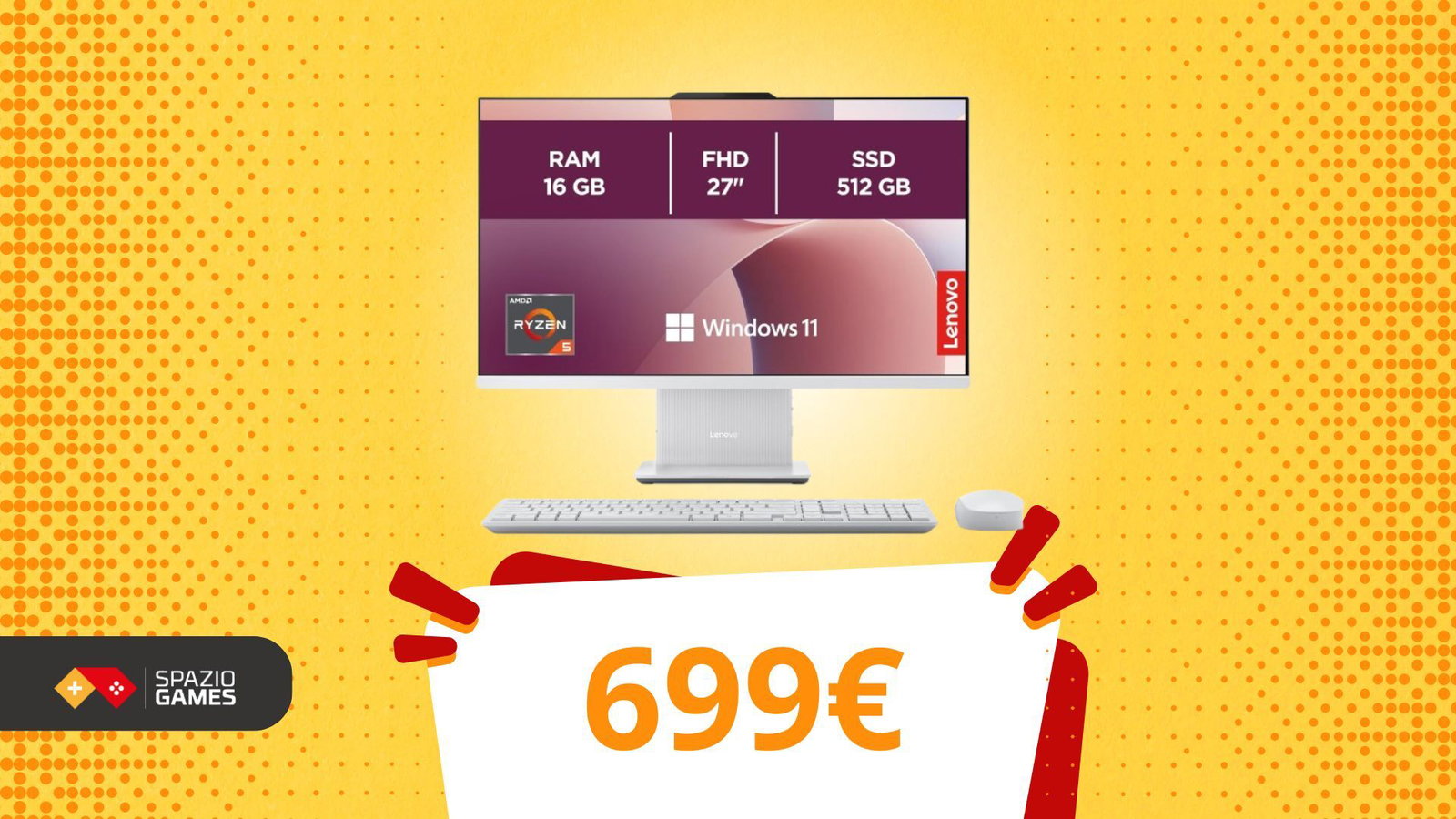 PC e monitor? No grazie. C’è questo Lenovo IdeaCentre sotto i 700€