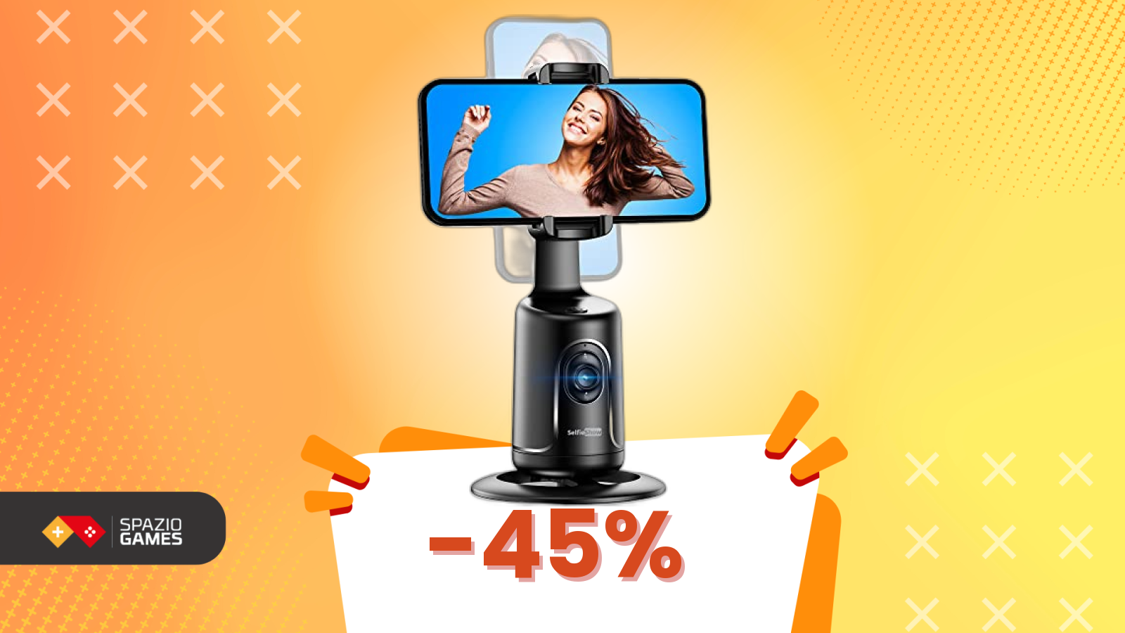 Questo supporto da 22€ ti segue in automatico mentre registri