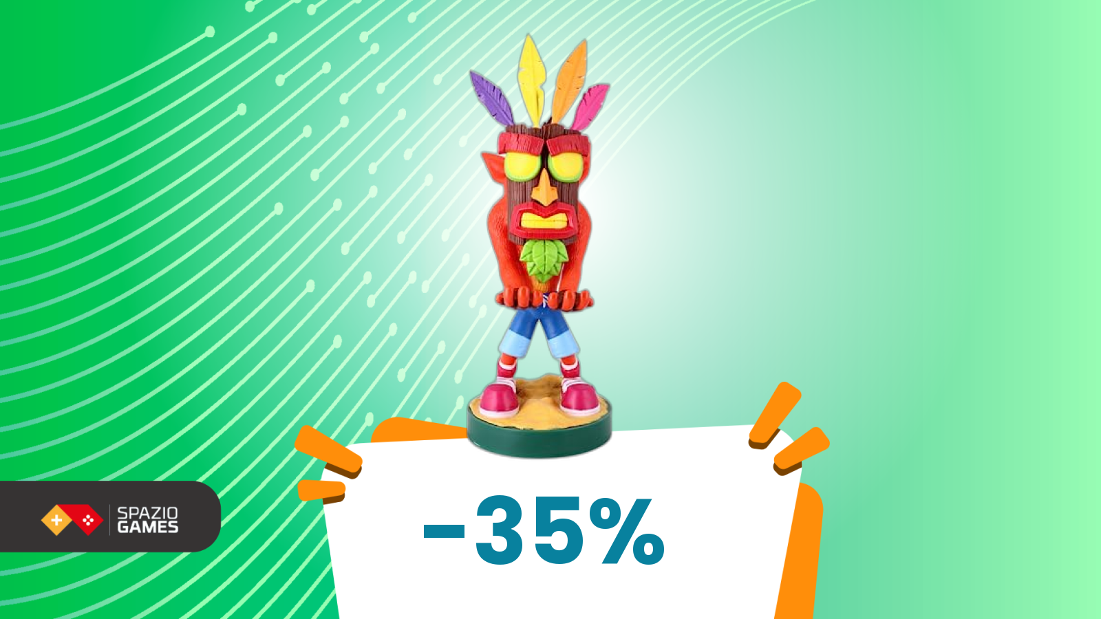 Cable Guy – Crash Bandicoot 4: È Giunto Il Momento – Supporto Per Telefono E Controller, Con Cavo USB Incluso