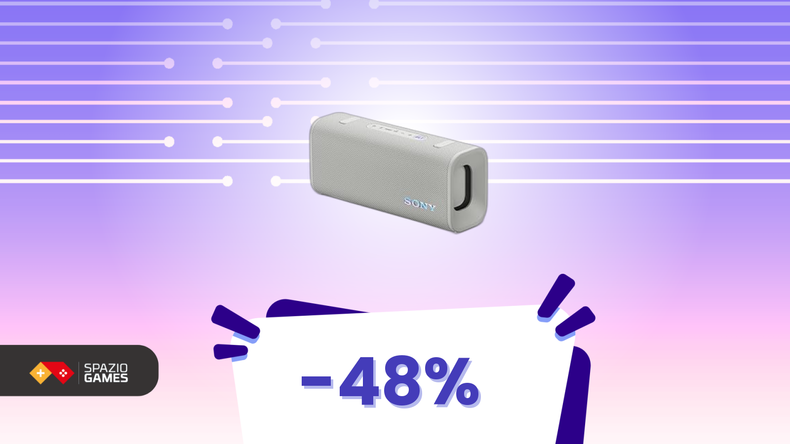 Offerta lampo: cassa Sony scontata del 48%, la JBL non ha scampo?