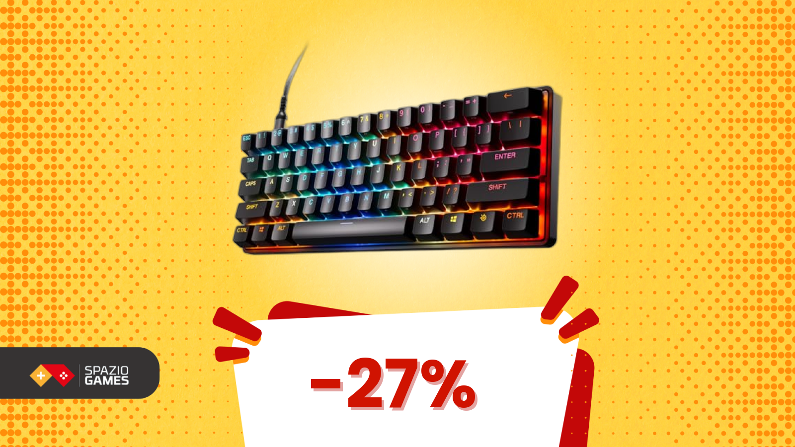 Non è QWERTY italiano, ma questa tastiera gaming è un affarone oggi