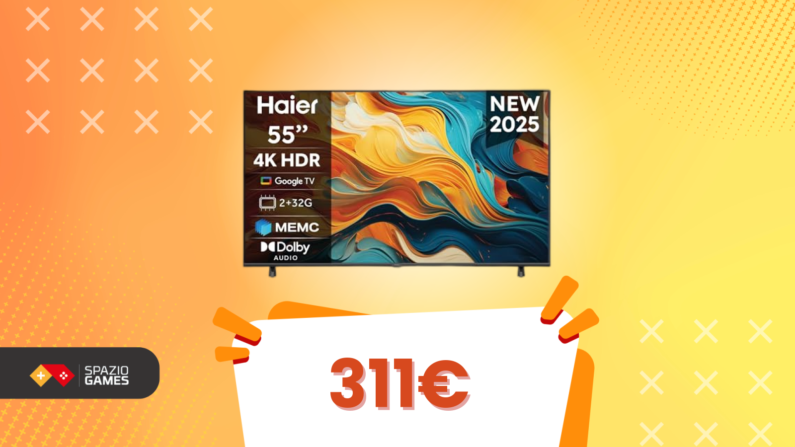 Amazon sceglie Haier anche oggi! TV da 55” in offerta da non perdere