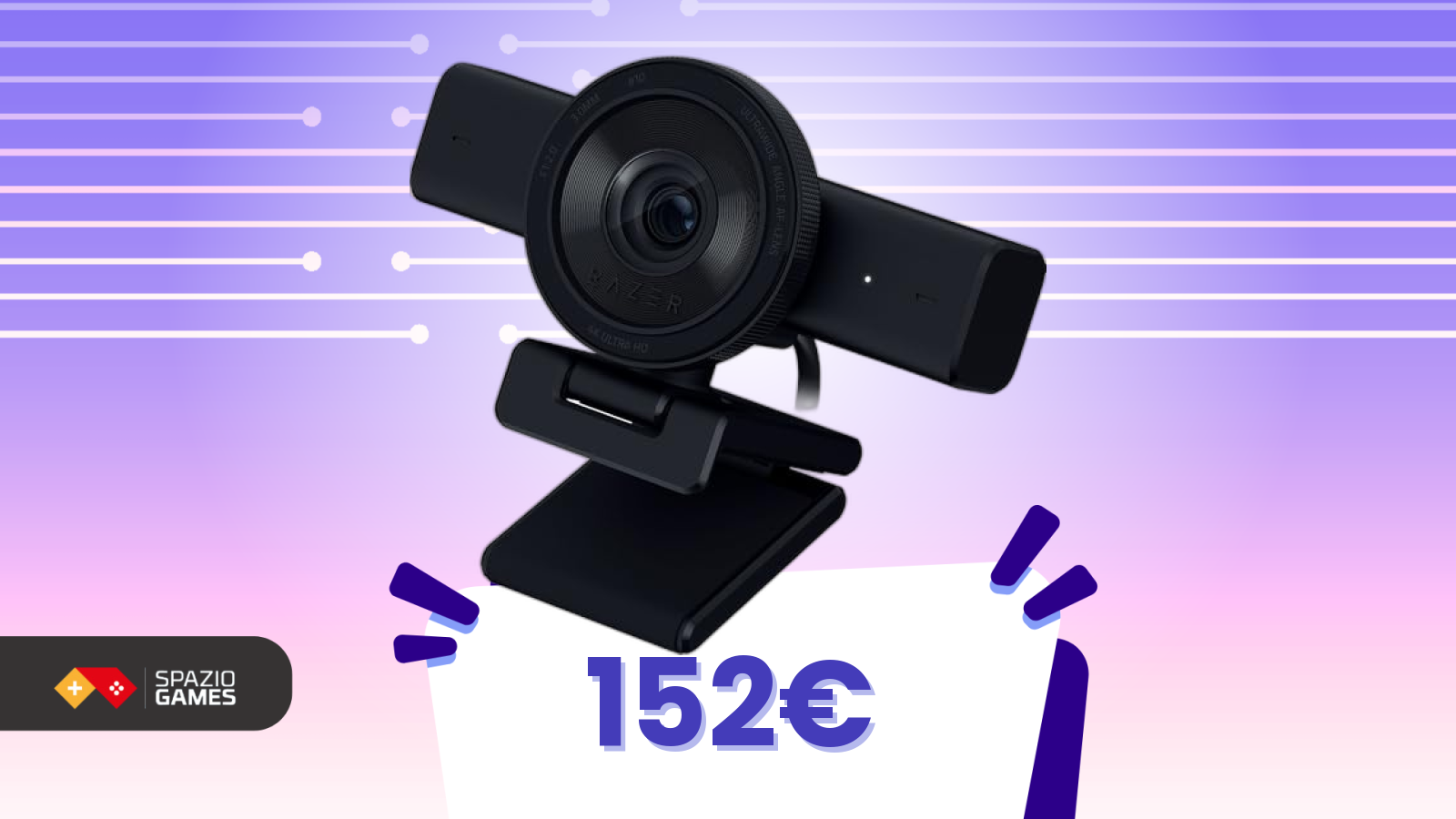 Questa webcam Razer quasi mai scontata: il calo di oggi è imperdibile