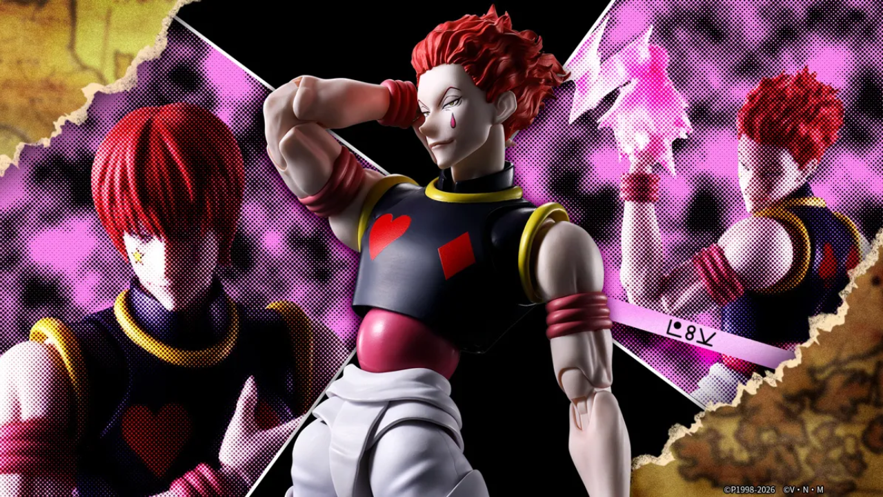 Hisoka SH Figuarts, l’antagonista più magnetico di Hunter x Hunter in arrivo da Bandai