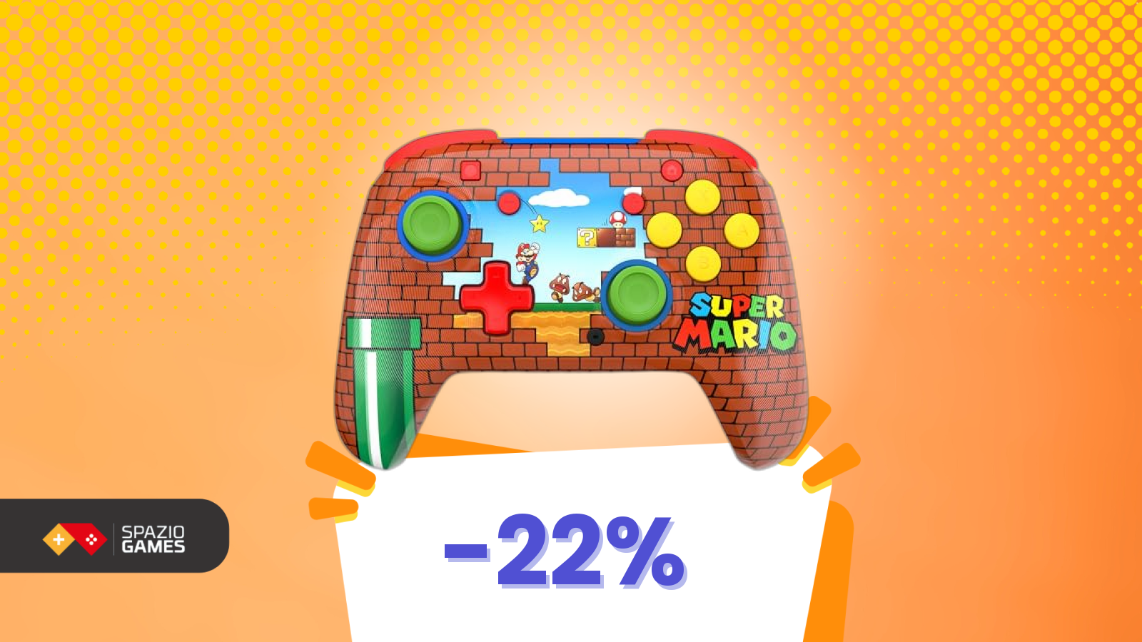 Colori, divertimento e personalità: il controller Switch dedicato a Mario
