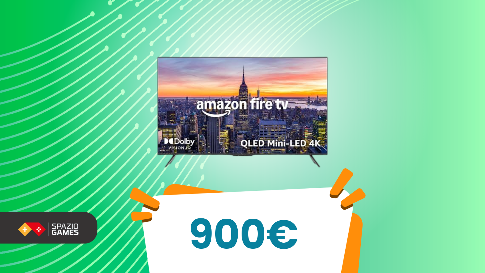 Amazon sconta la sua TV top di gamma: ora costa il 31% in meno