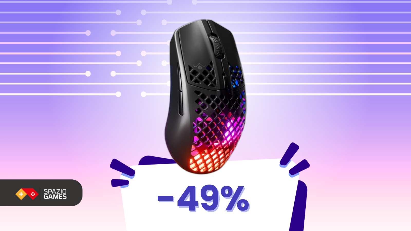 Solo 68 grammi e ora scontato del 49%! Il mouse che elimina il problema del prezzo