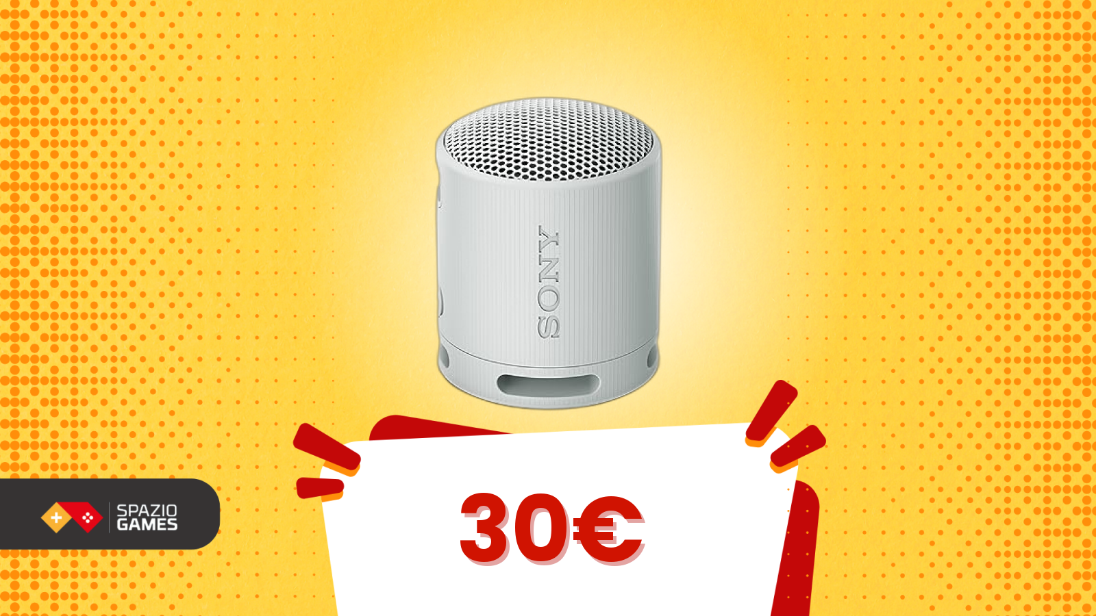 È bianco. È scontato. È destino. Speaker Sony a meno di 30€