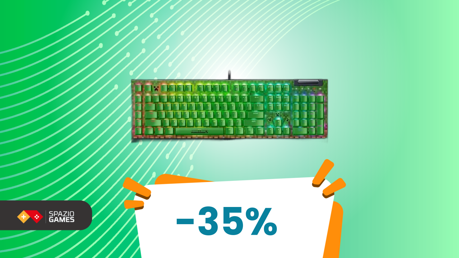 Oggi conviene! La tastiera Minecraft Edition con prezzo altalenante ...