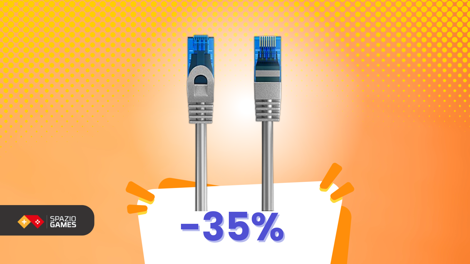 Cavo Ethernet 20 metri per fibra: meno di 10€ su Amazon e prestazioni top
