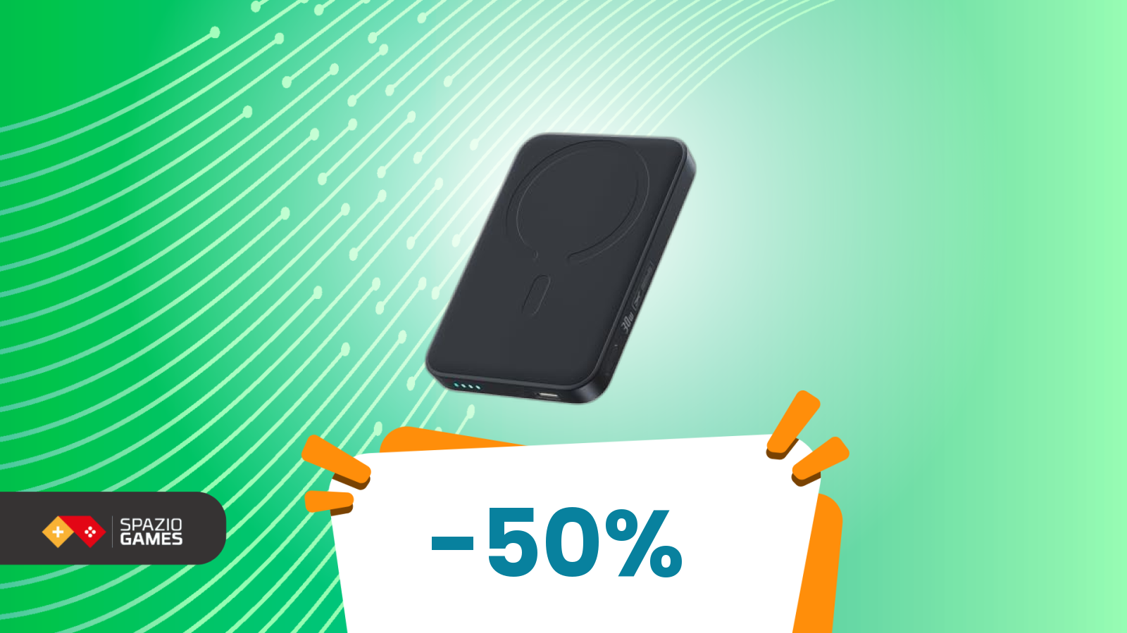 Con il coupon 50%, questa powerbank diventa un affare da non perdere