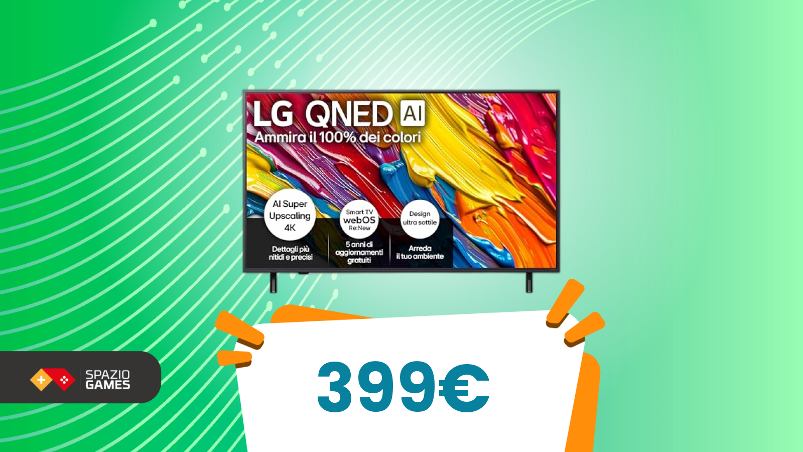 TV LG 50" a meno di 400€: qualità top e telecomando con puntatore