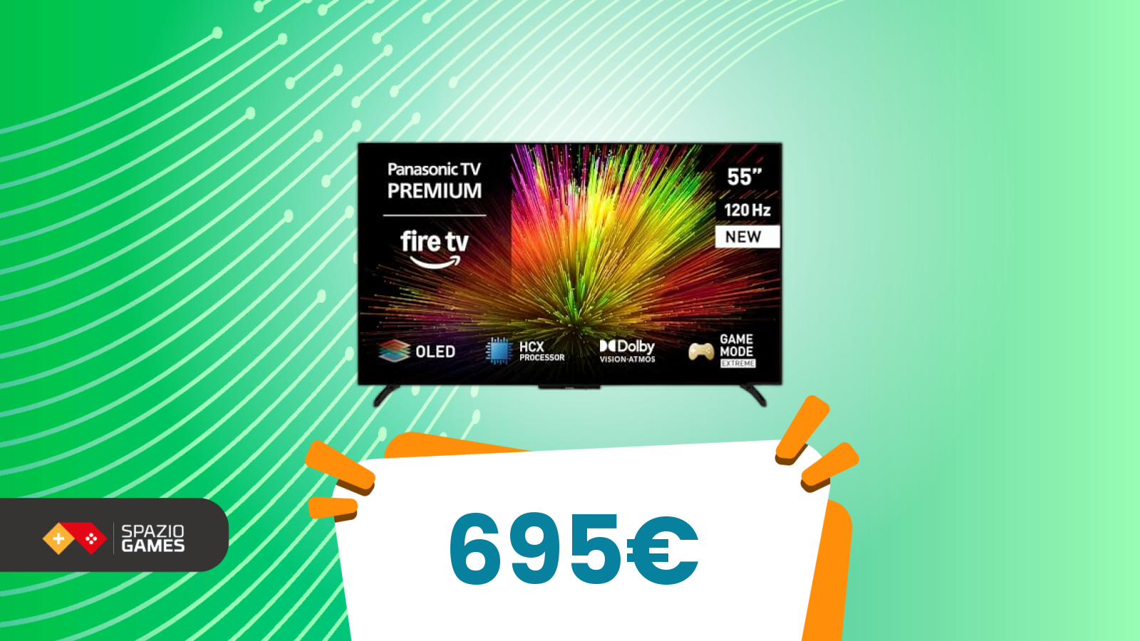TV OLED Panasonic: prezzo medio 750€, oggi super sconto sotto i 700€