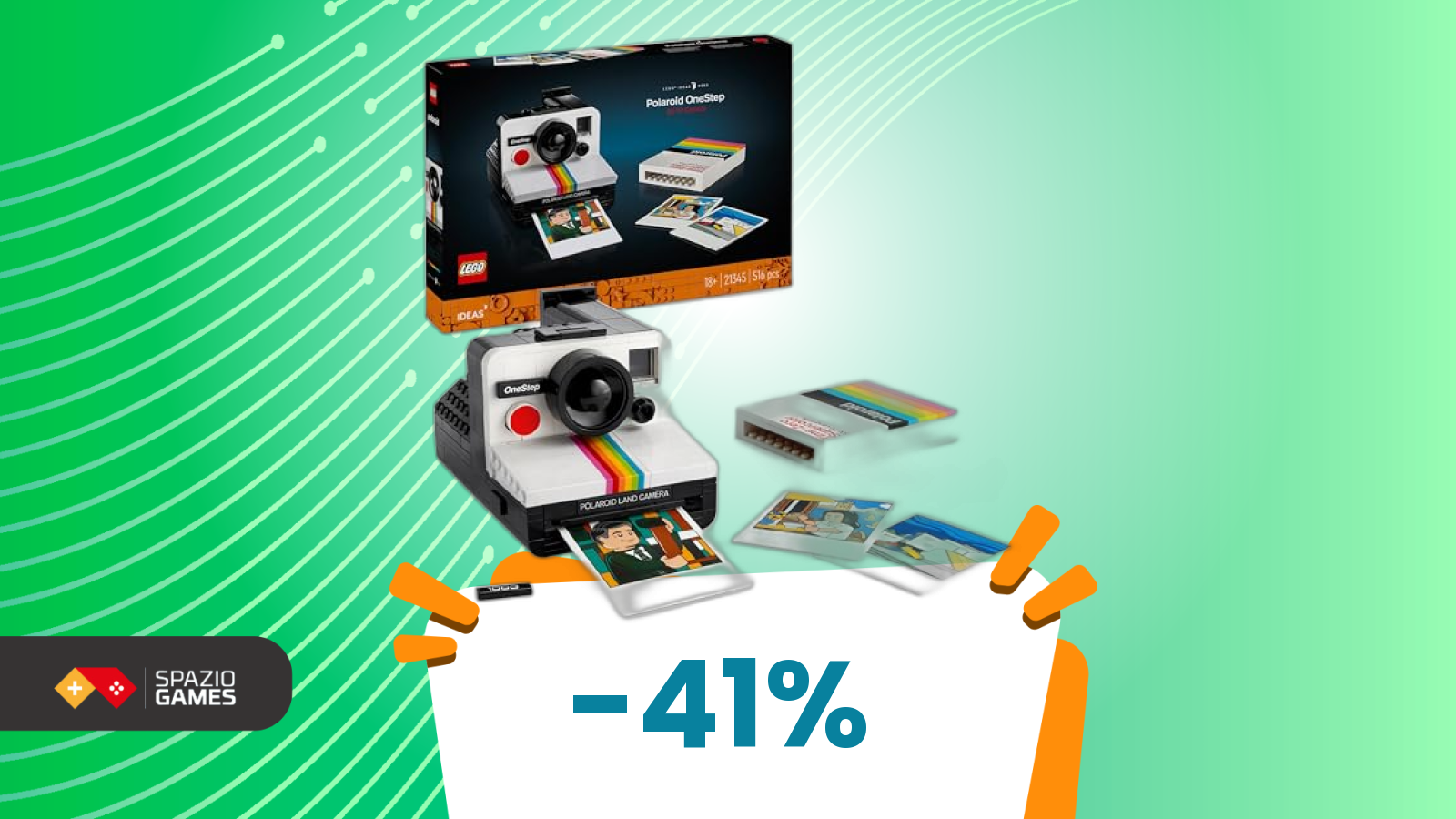 Nostalgia formato mattoncino: la Polaroid LEGO è al minimo storico