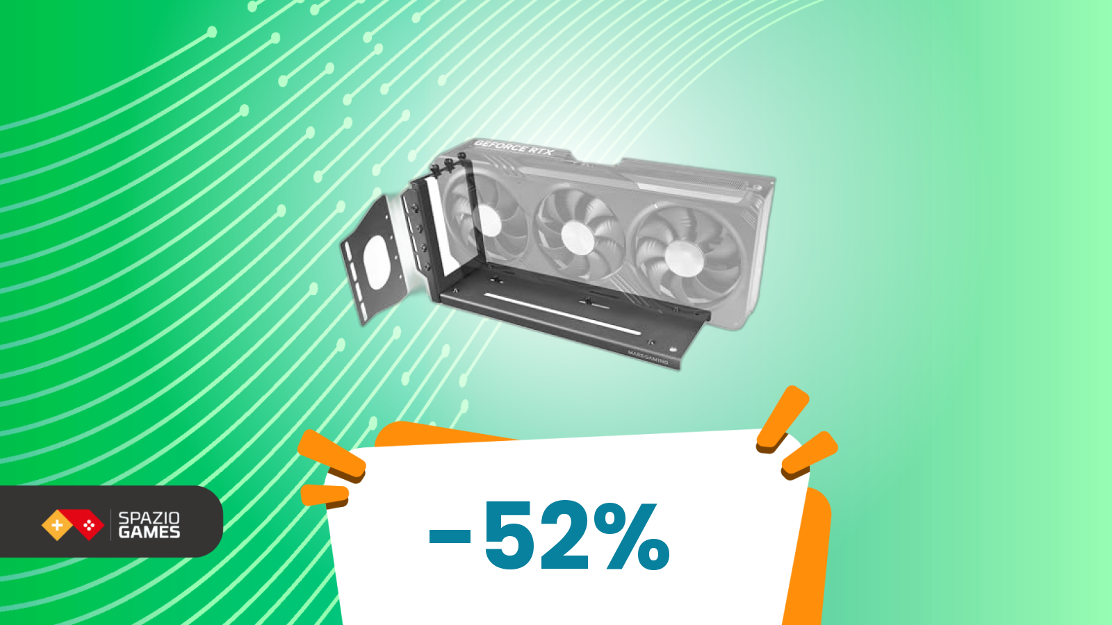 Vuoi la GPU in verticale? Prendi il supporto a soli 10€ oggi
