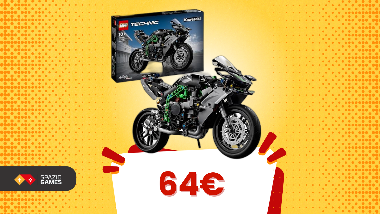 La Kawasaki Ninja LEGO, un mito su due ruote in offerta su Amazon