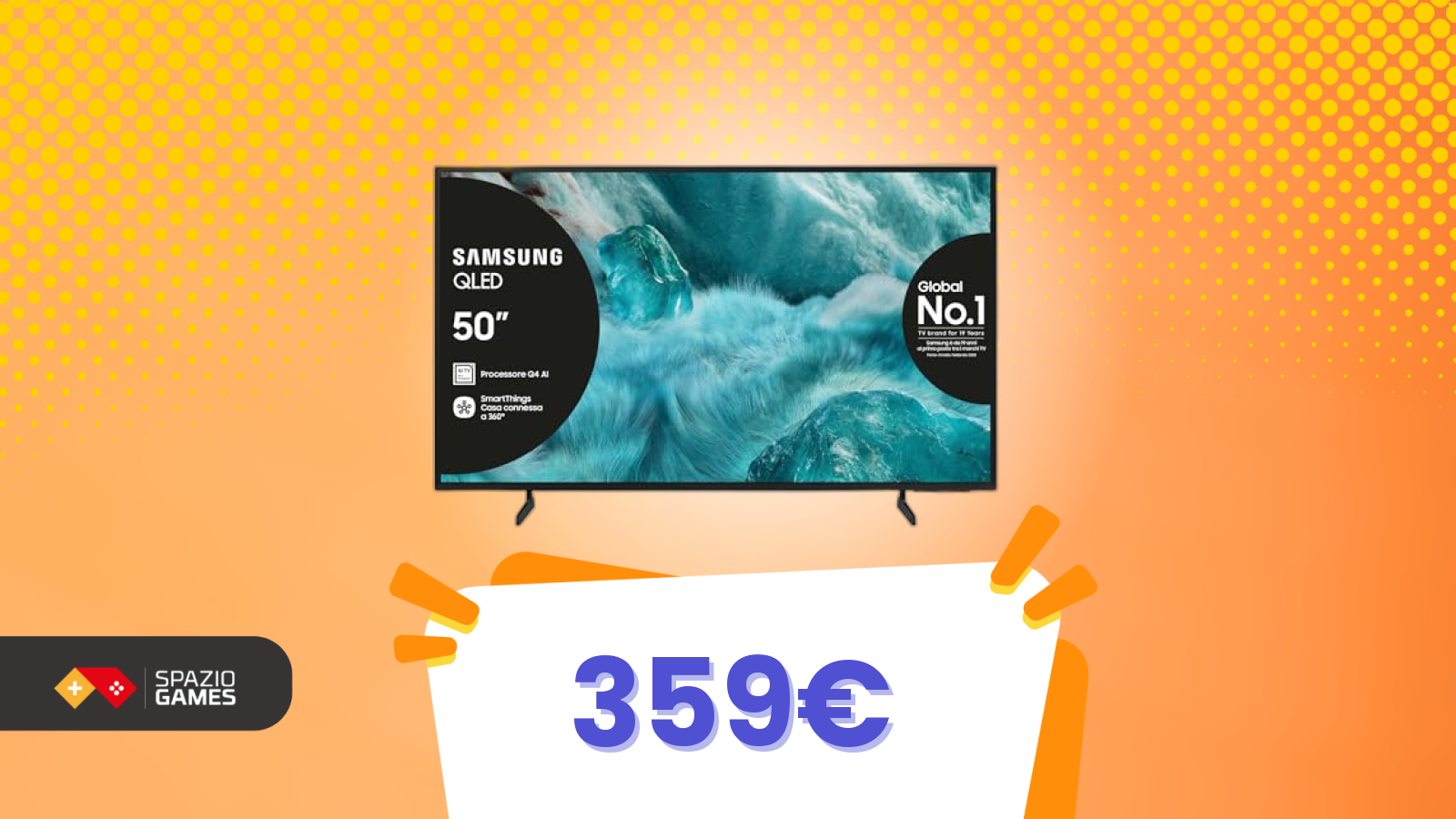 Non servono grandi pollici per stupire! Questo Samsung QLED da 359€ lo prova