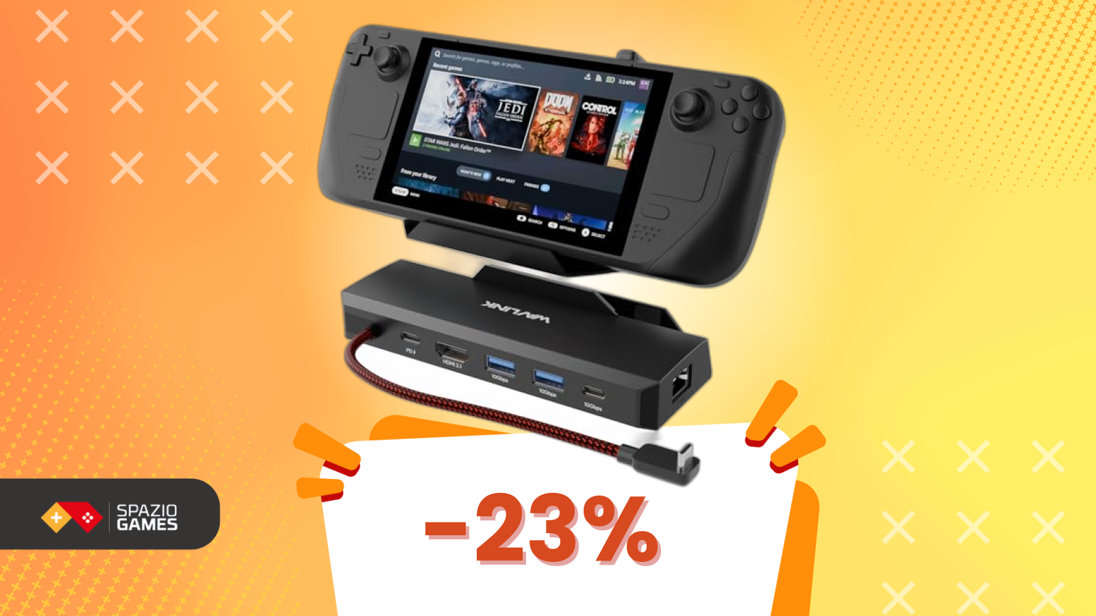 Porta la tua Steam Deck al livello successivo con questa Docking Station