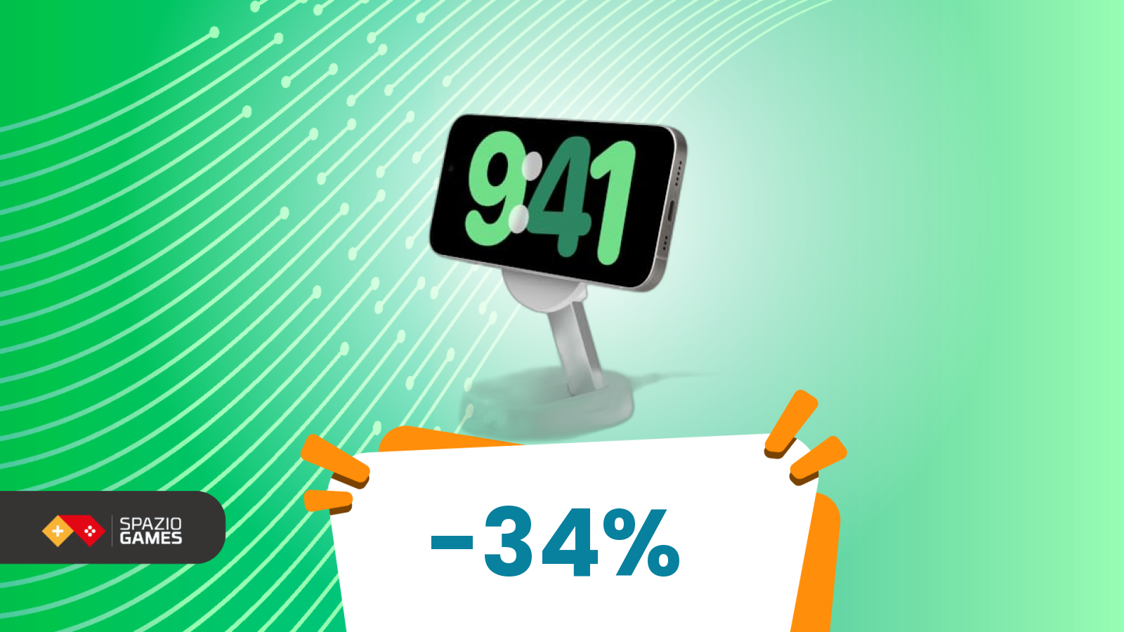 Ordine, eleganza e zero fili: il caricatore wireless Belkin scontato del 34%