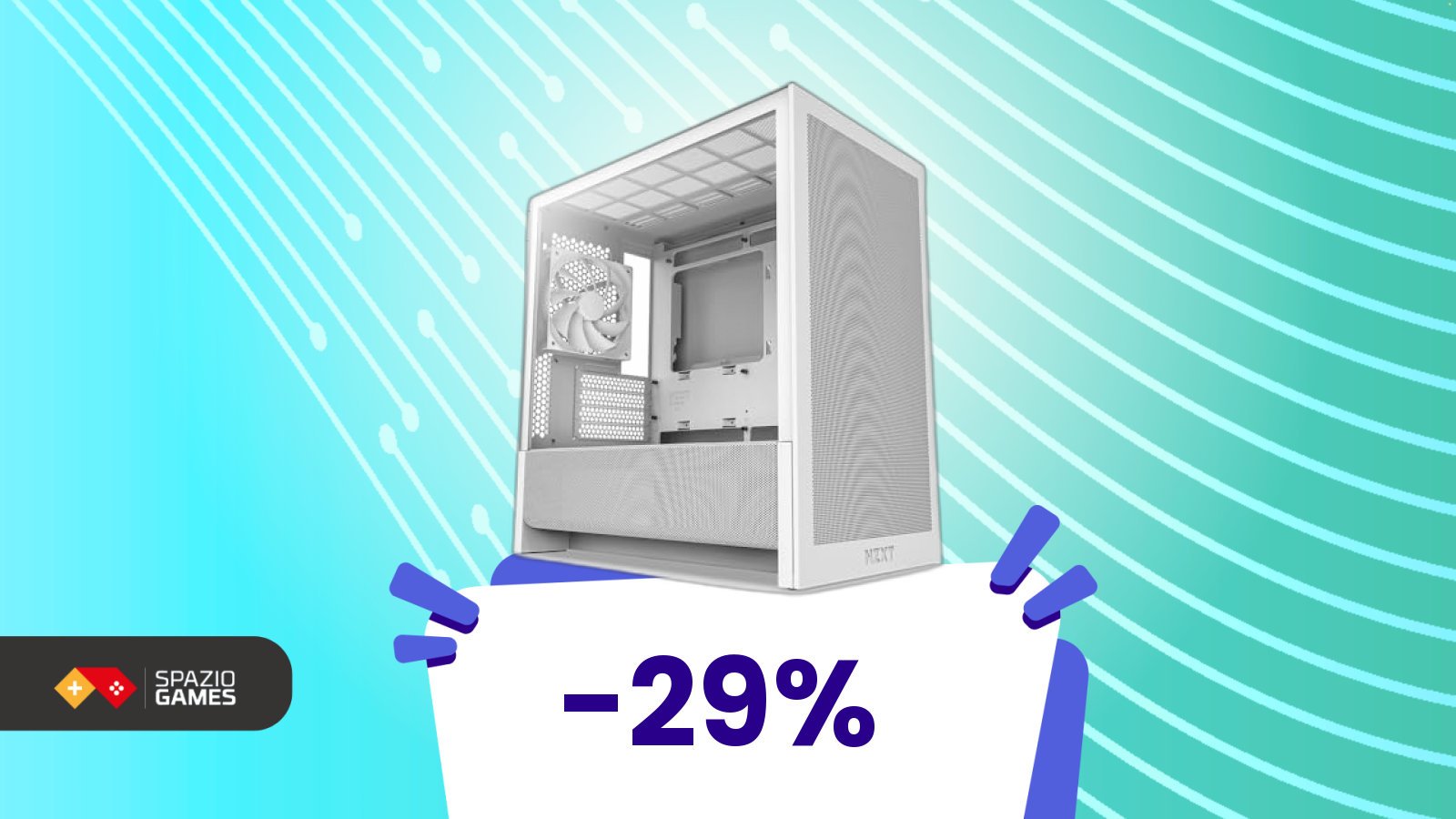 Questo case NZXT mostra come fare il flusso d’aria perfetto (oggi a 56€)