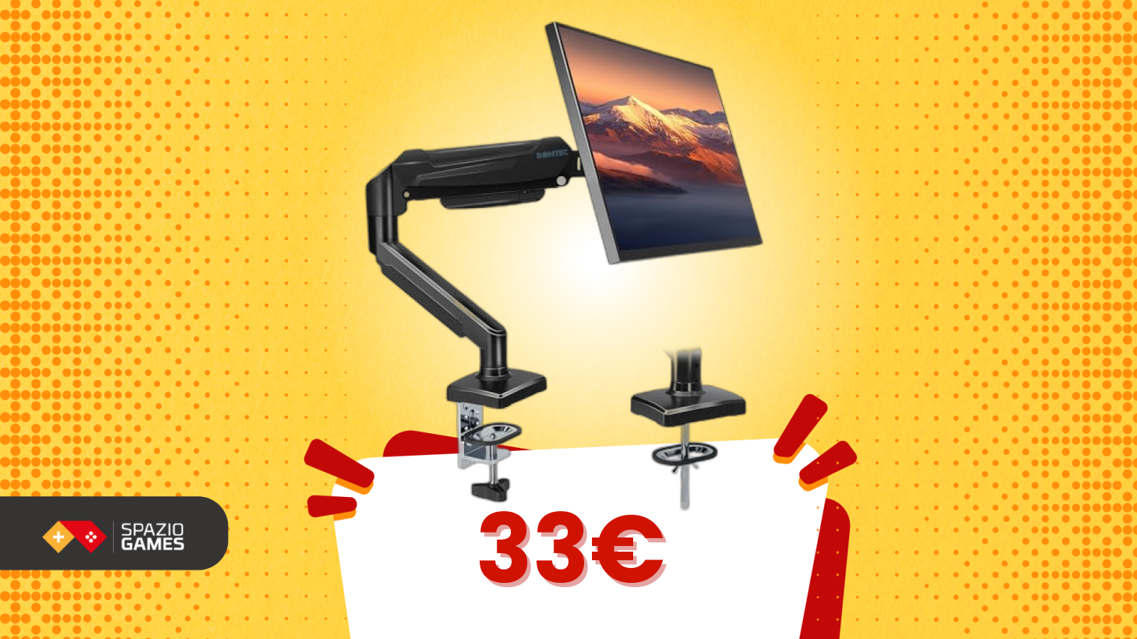Il supporto (scontato) che porta il tuo monitor nella posizione ideale