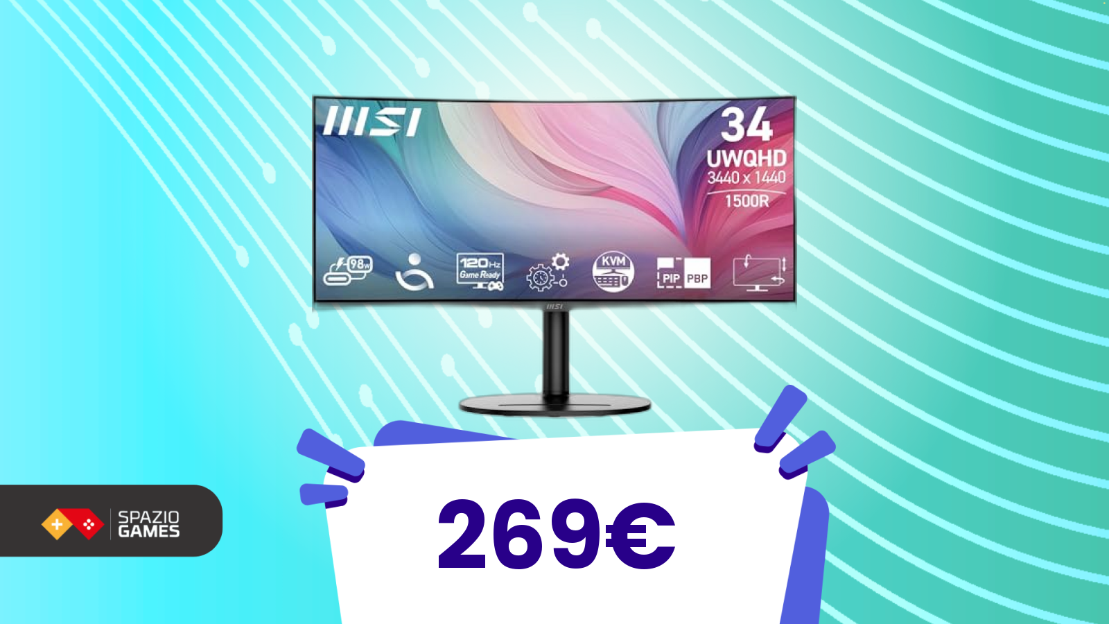 Questo monitor MSI è sinonimo di qualità, e Amazon lo mette in sconto come mai prima