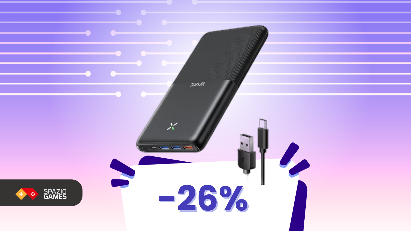 30.000 mAh in una powerbank più compatta di quanto pensi