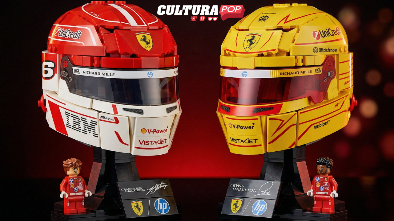LEGO Editions e Ferrari: i caschi di Leclerc e Hamilton
