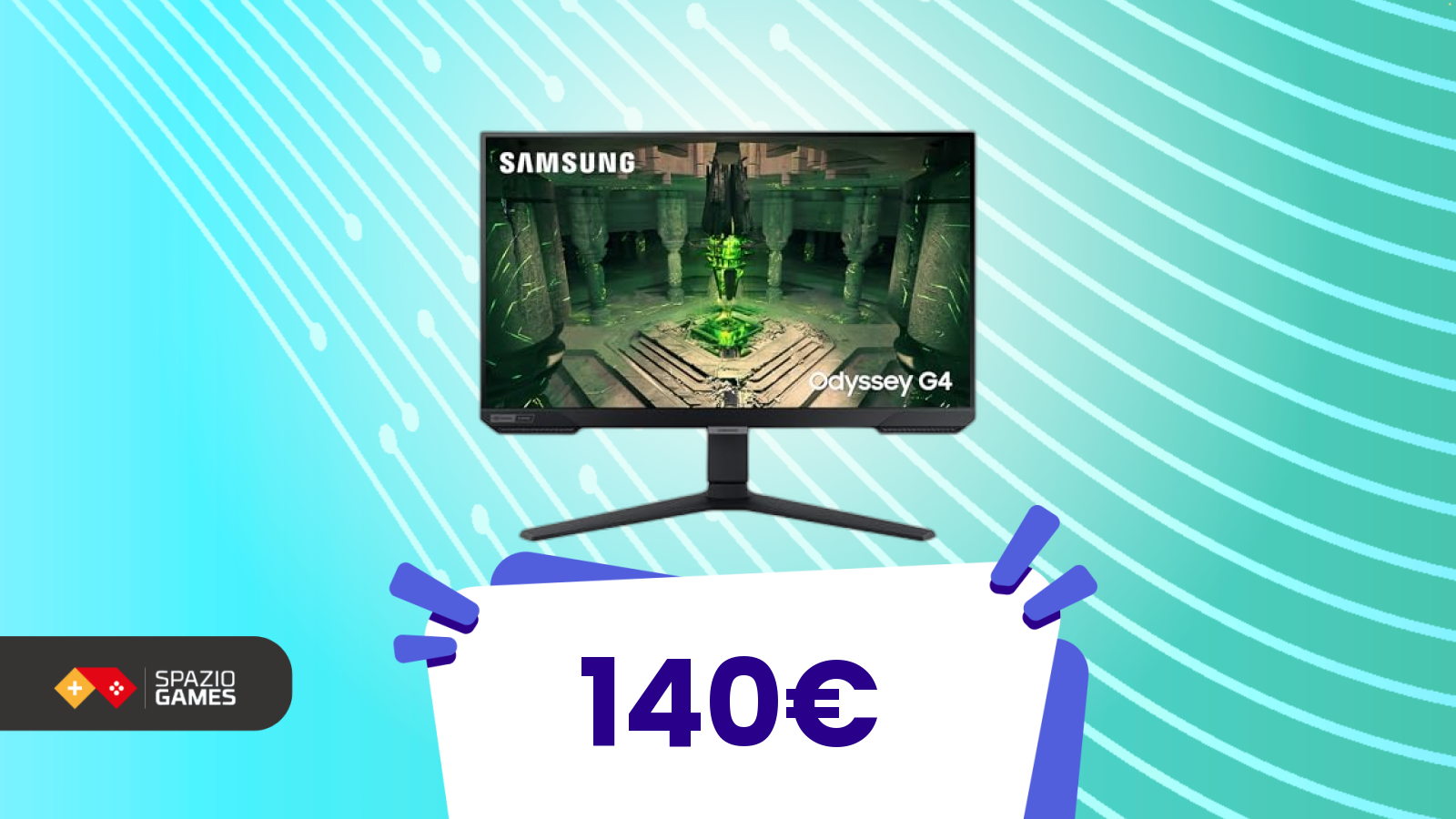 Samsung Odyssey scende sotto i 140€: occasione per un monitor gaming