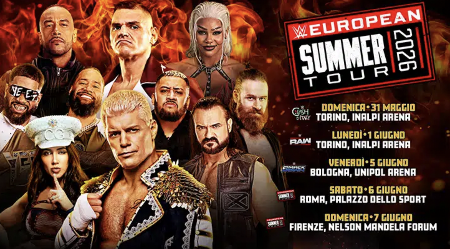 Il ritorno della WWE in Italia: biglietti in vendita da oggi