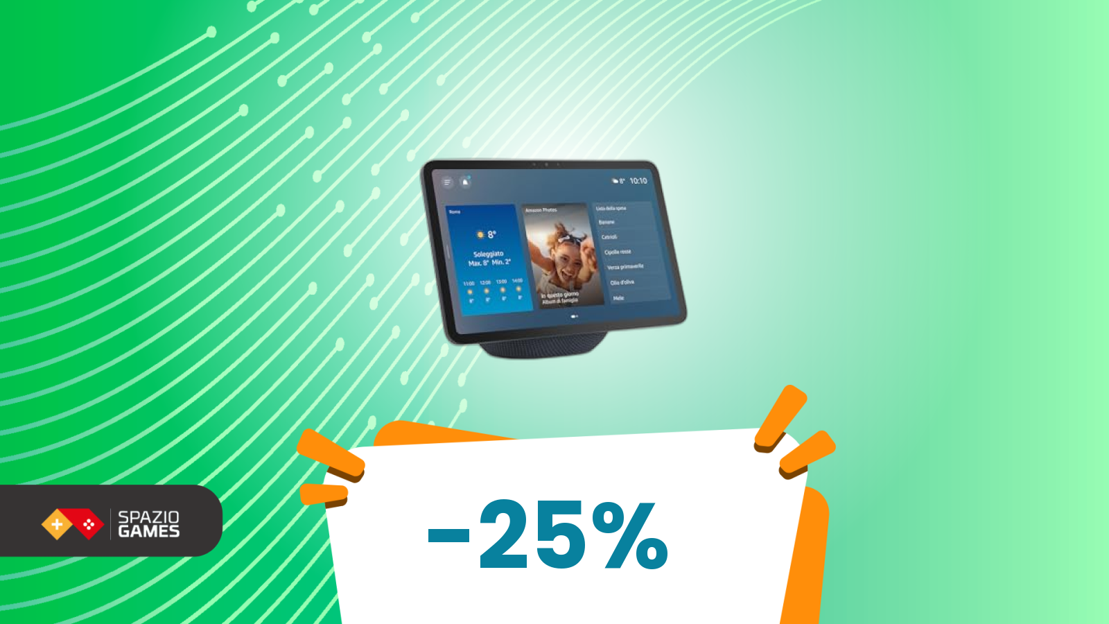 Tra piccolo e grande c’è Echo Show 11, e il 25% di sconto
