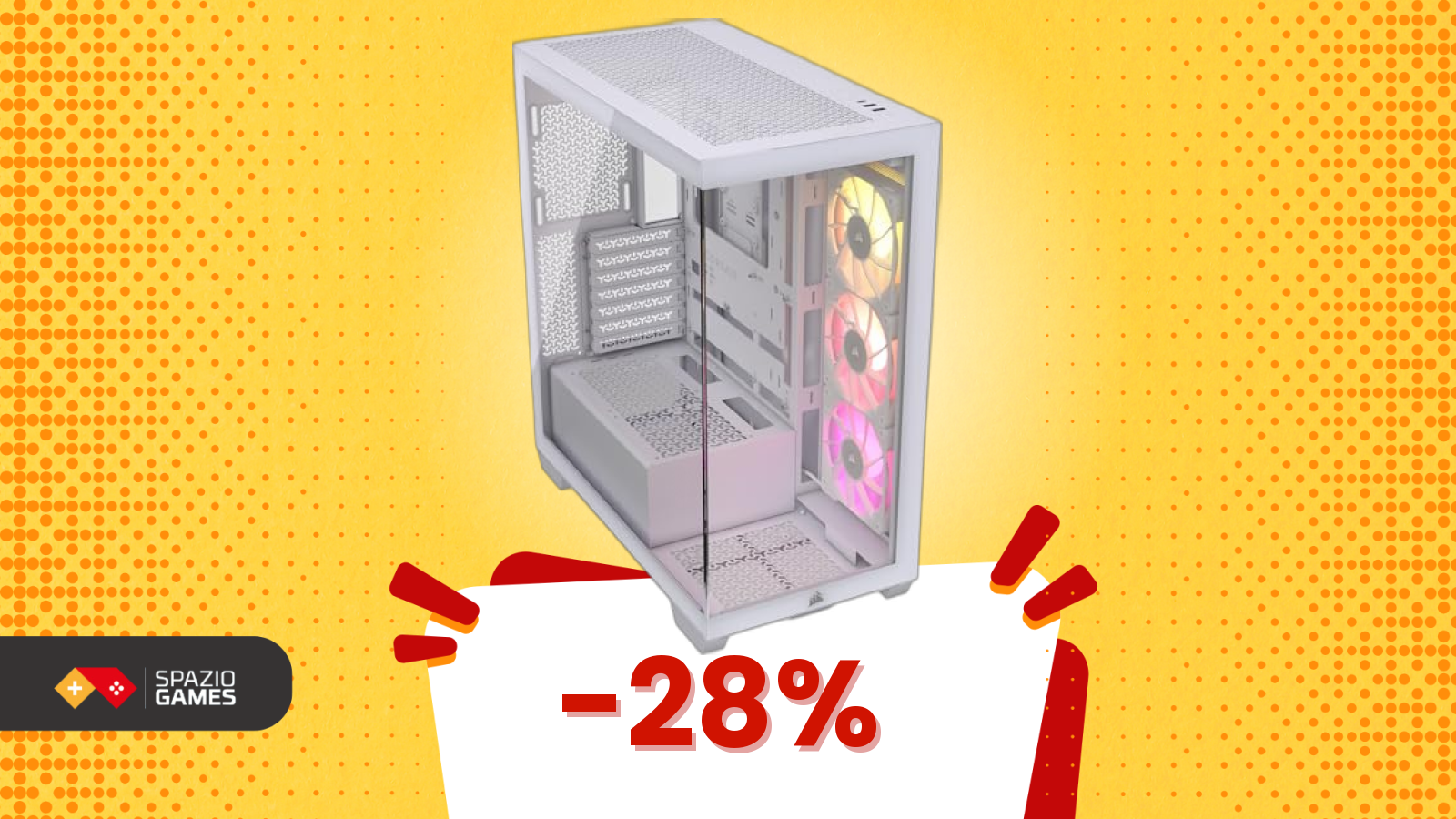 Vuoi un PC spettacolare? Comincia da questo case con vetro panoramico, prezzo imbattibile!