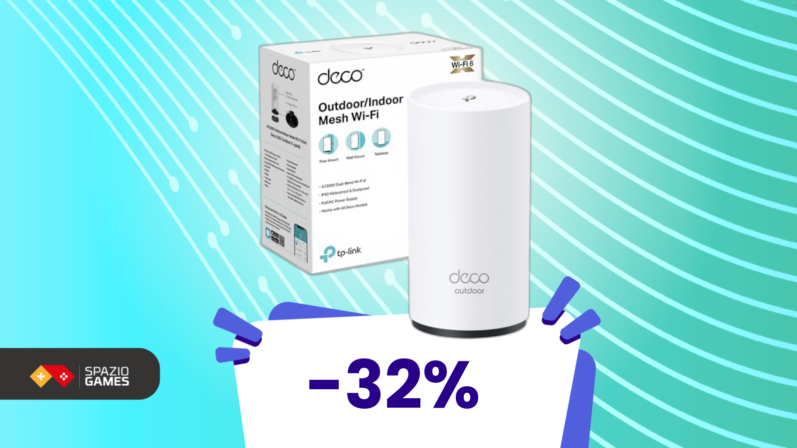 Porta il Wi-Fi all’esterno: il router outdoor TP-Link ora al -32%