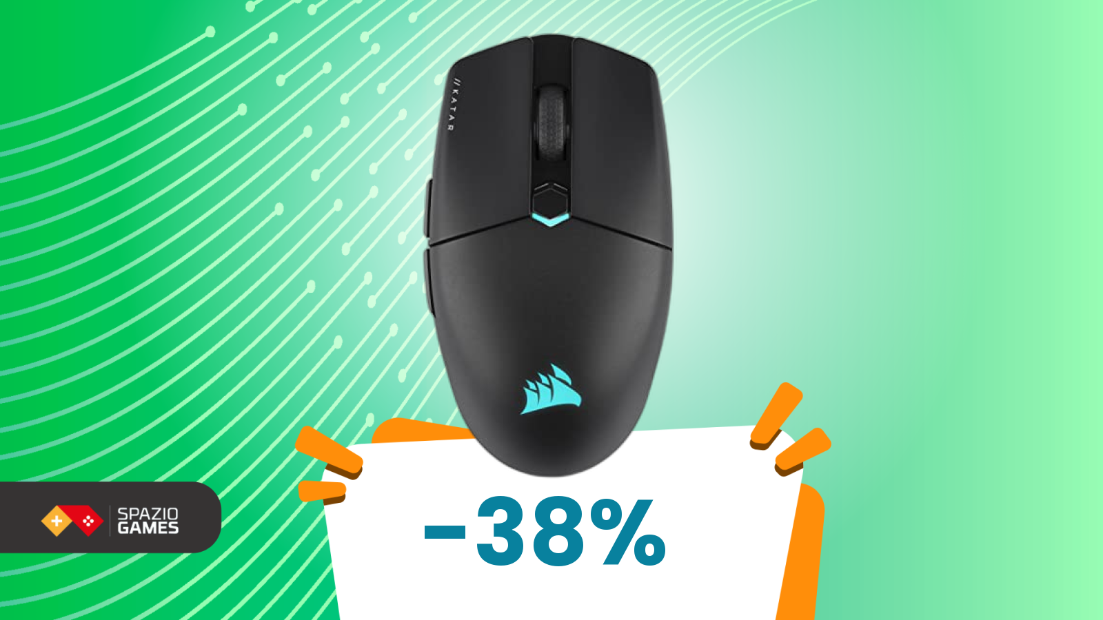Un mouse Corsair sotto i 50€ che punta tutto (non solo) sulla leggerezza