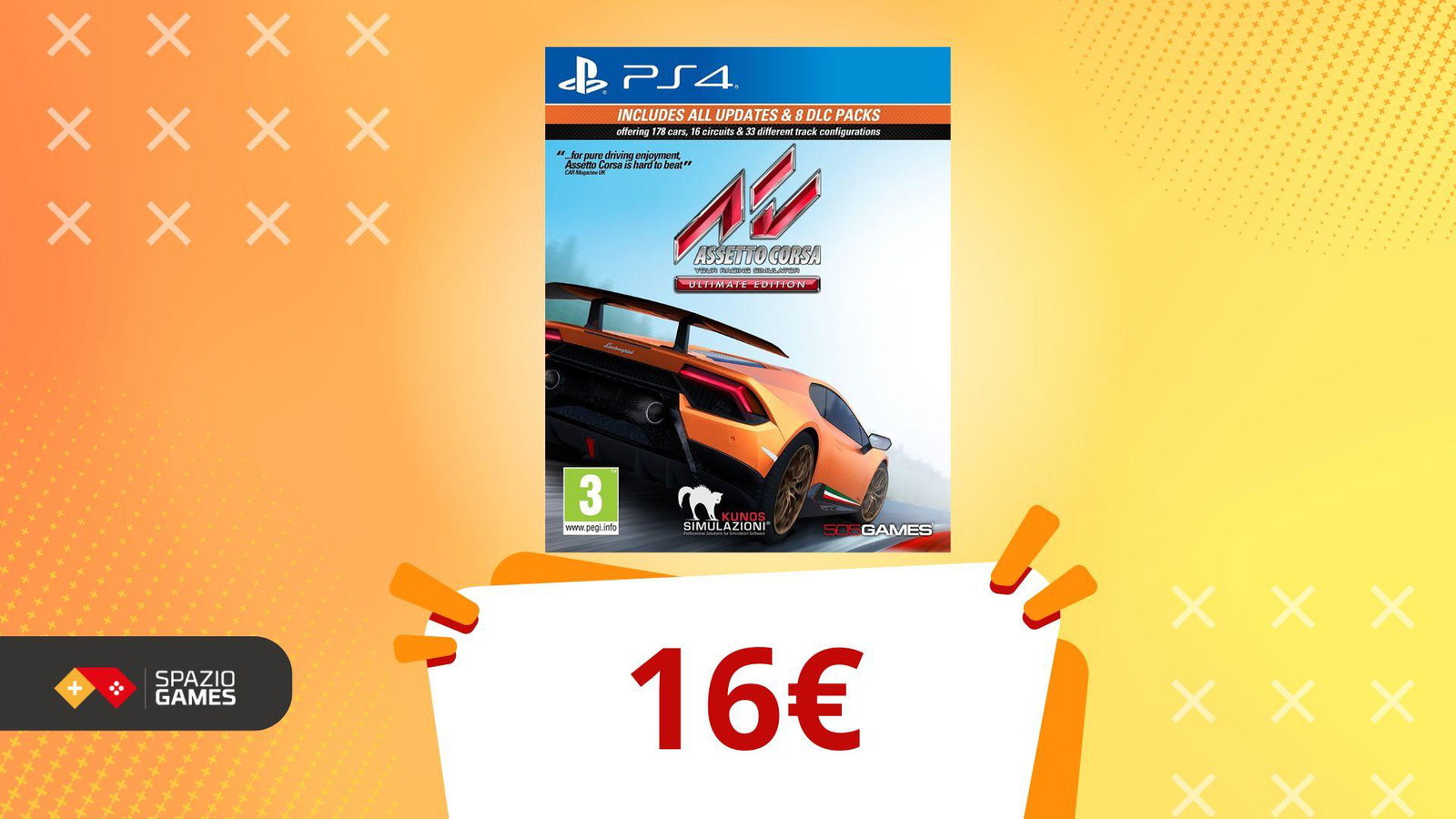 Assetto Corsa, il re del sim racing: edizione completa a prezzo shock (16€)