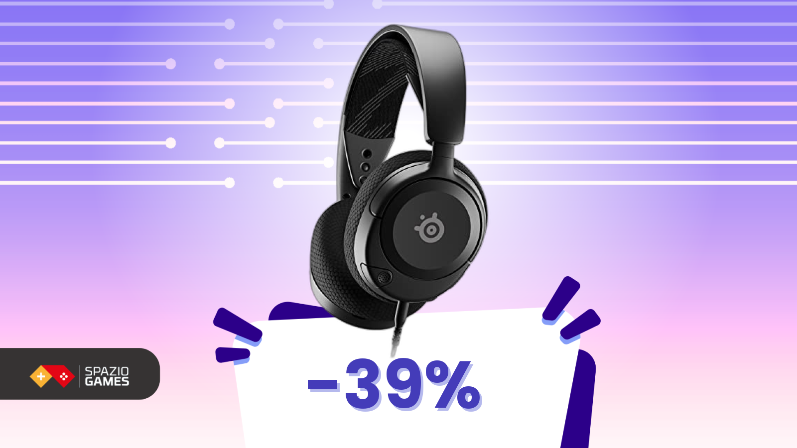 Tic tac: lo sconto -39% su queste cuffie SteelSeries sparisce stasera
