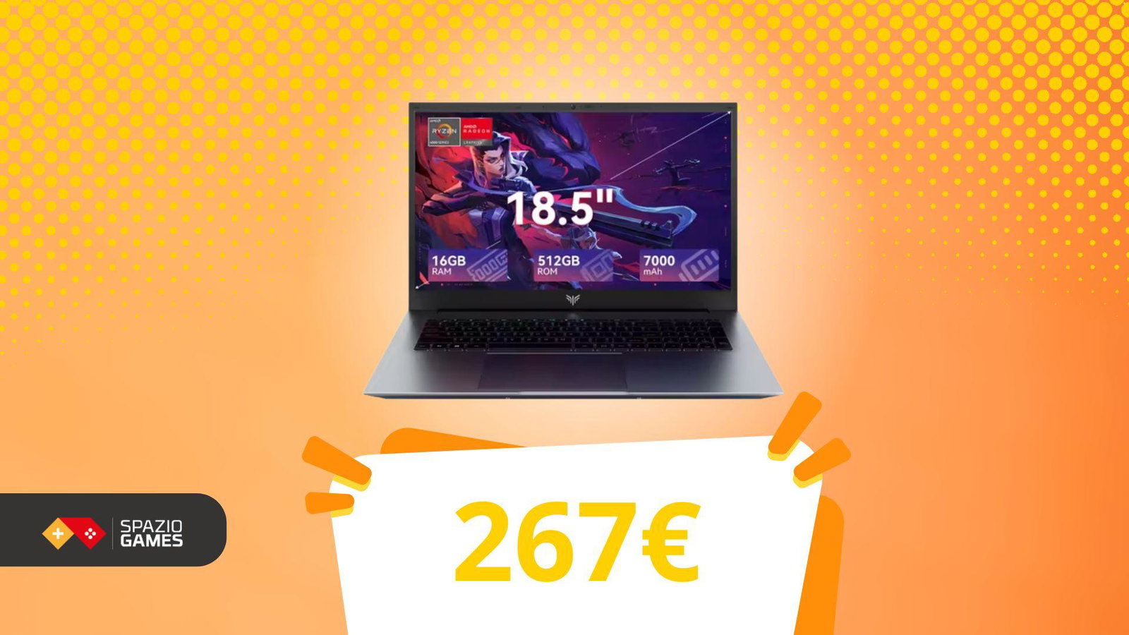 Pochi come questo notebook! 18" con 75€ di sconto extra – Ecco dove