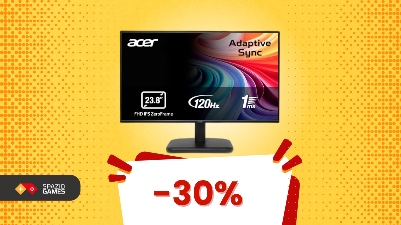 Monitor Acer, 120Hz, 69€ … sparirà presto!