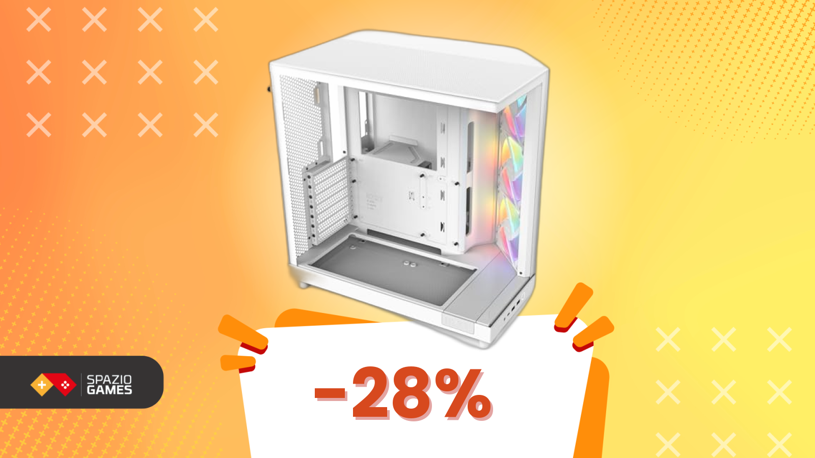 Massima aerazione in formato compatto: il case con doppia camera in super offerta!