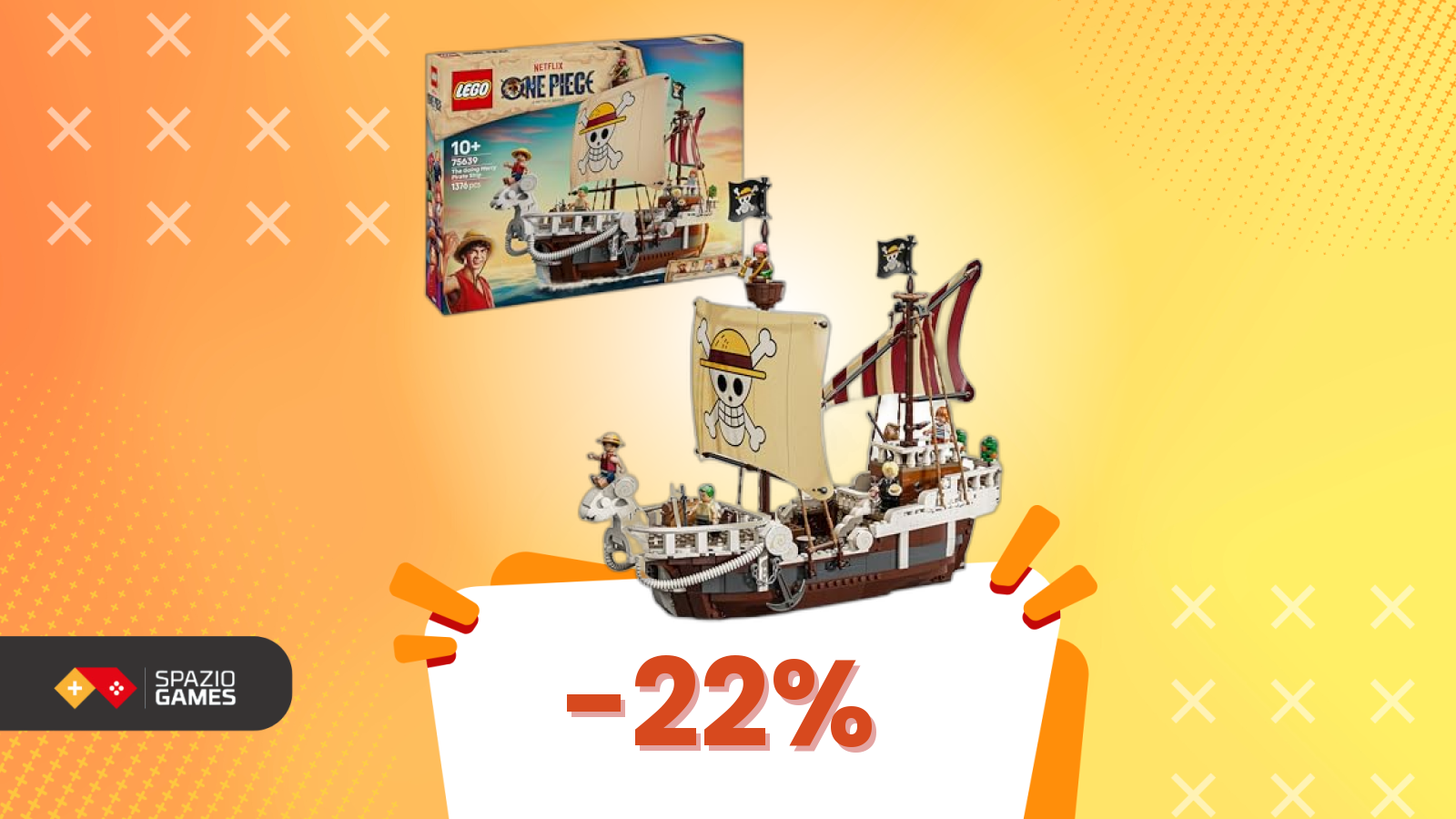 Il tesoro dei fan: nave da pirata One Piece e minifigure con sconto del 22%!