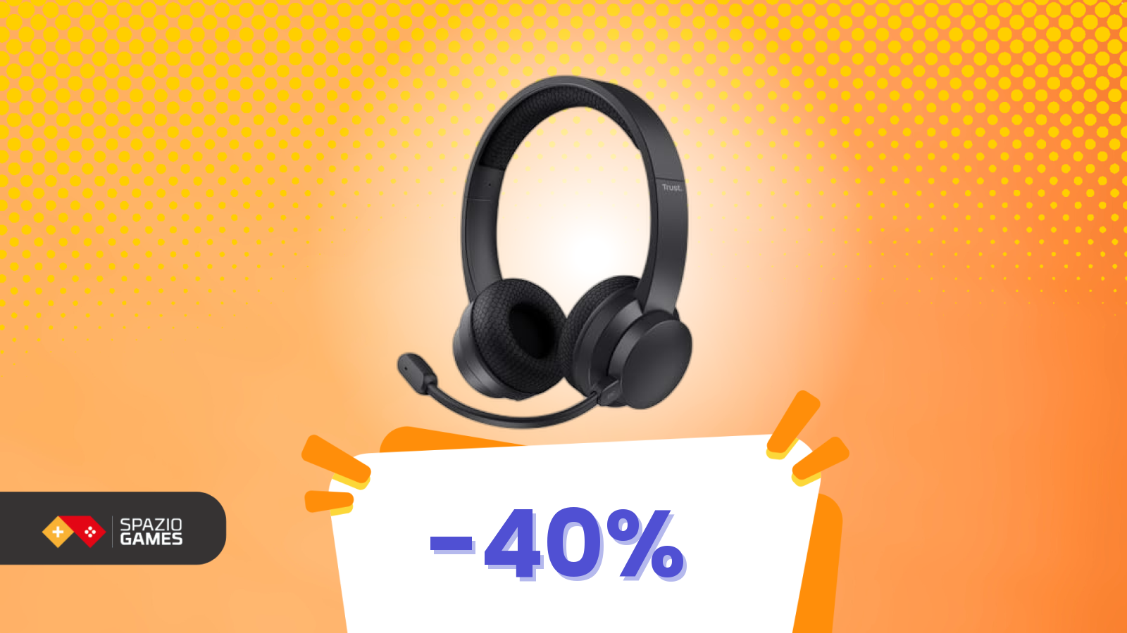 Con il 40% di sconto, anche queste cuffie Trust più semplici fanno la differenza