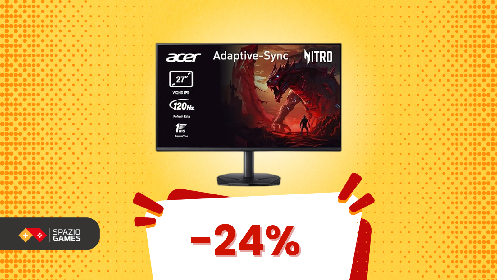 Il tuo prossimo monitor potrebbe essere un Acer, e questo sconto del 24% è un motivo in più
