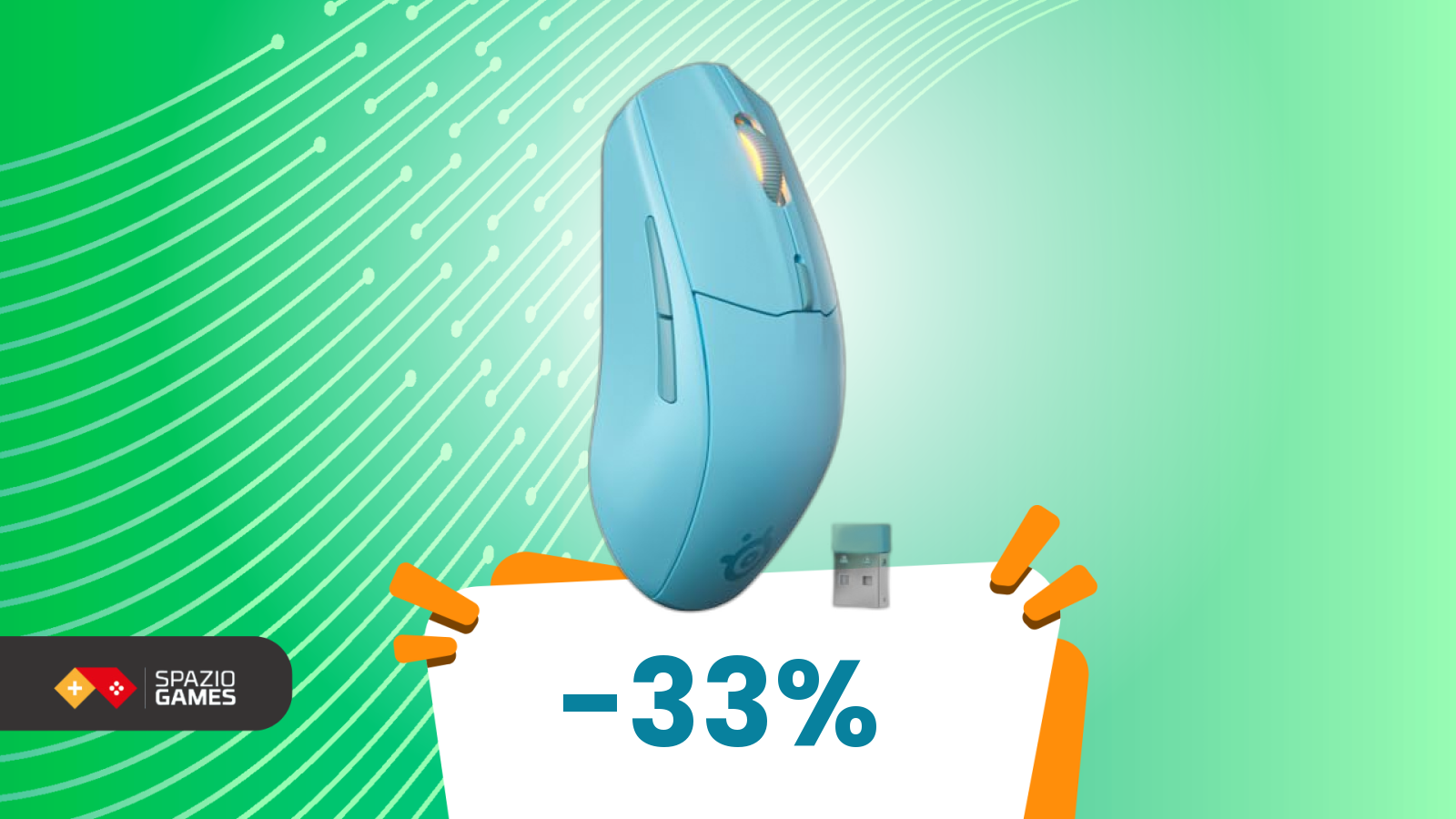 Il mouse SteelSeries più conveniente di oggi? Ecco il -33% che ti serve