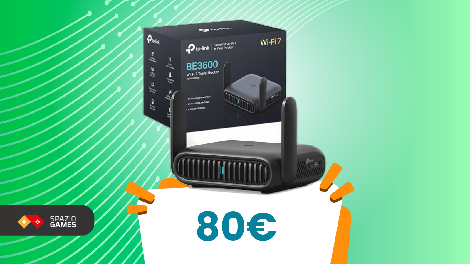 Piccolo e insospettabile: è un router WiFi 7 in offerta sotto gli 80€