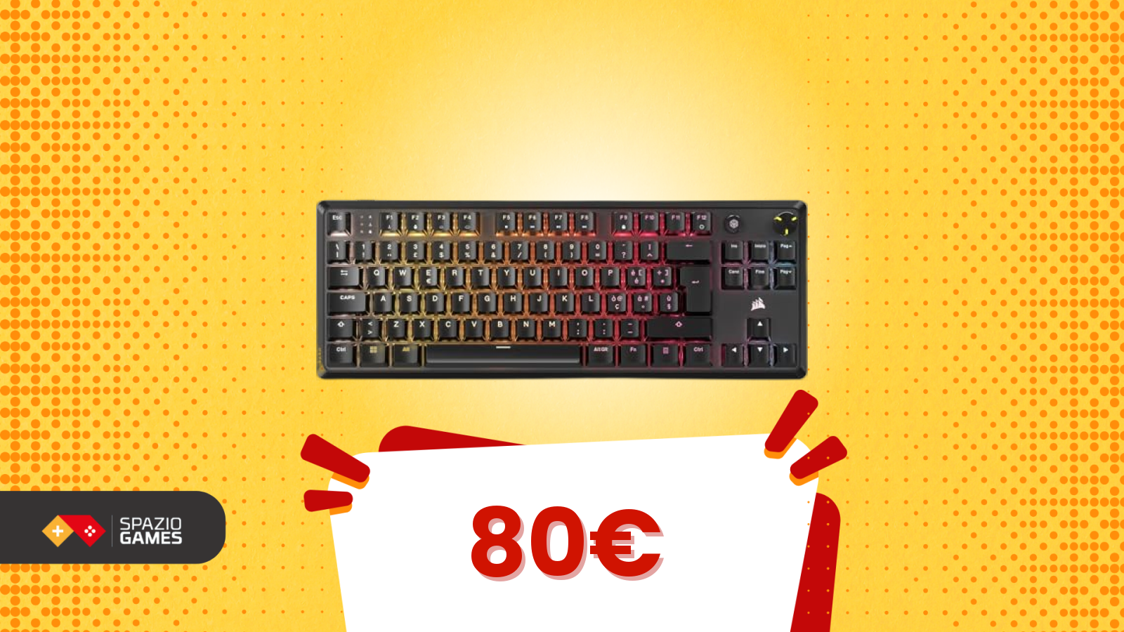 È partita l’offerta: tastiera Corsair al -20% (tempo limitato)