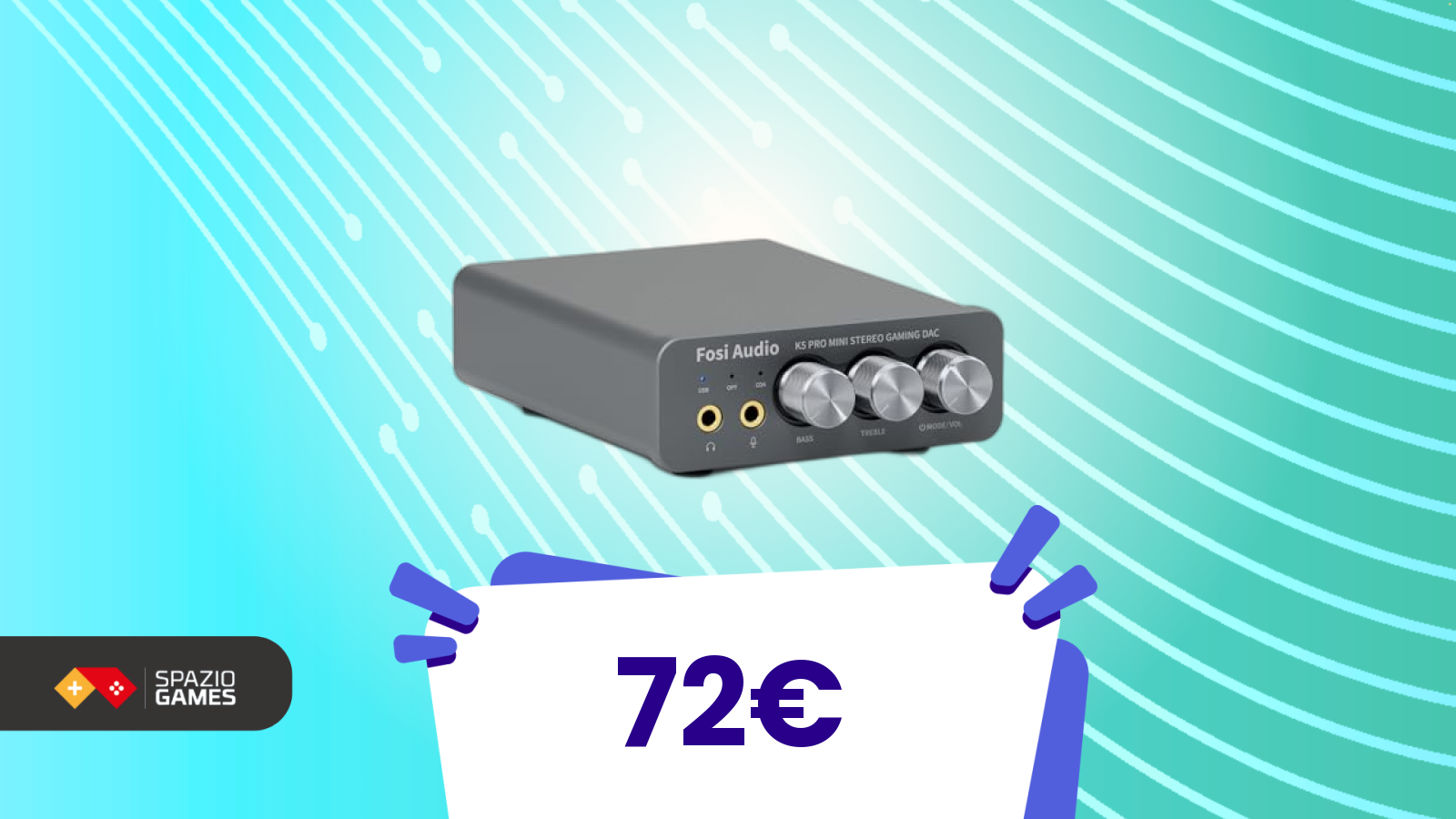Fai suonare al meglio le tue cuffie: DAC Fosi Audio in offerta imperdibile