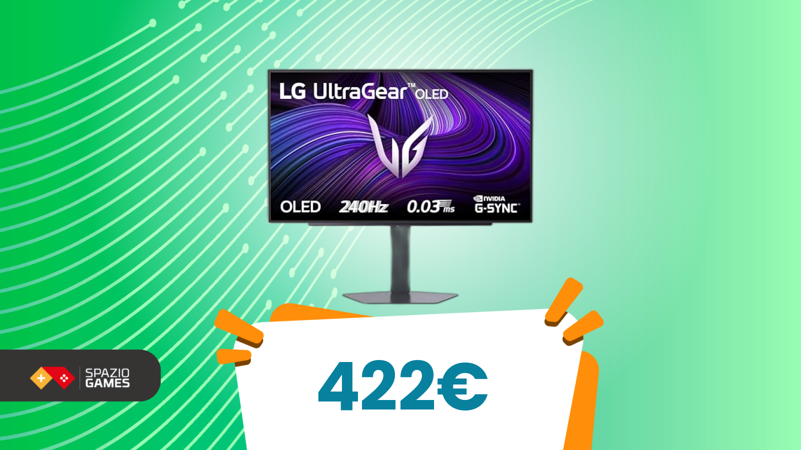 Il miglior prezzo di oggi per il monitor OLED LG è su Amazon